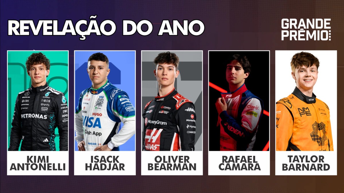 Melhores do Ano 2025: Antonelli, Hadjar, Bearman, Câmara ou Barnard: qual revelação?