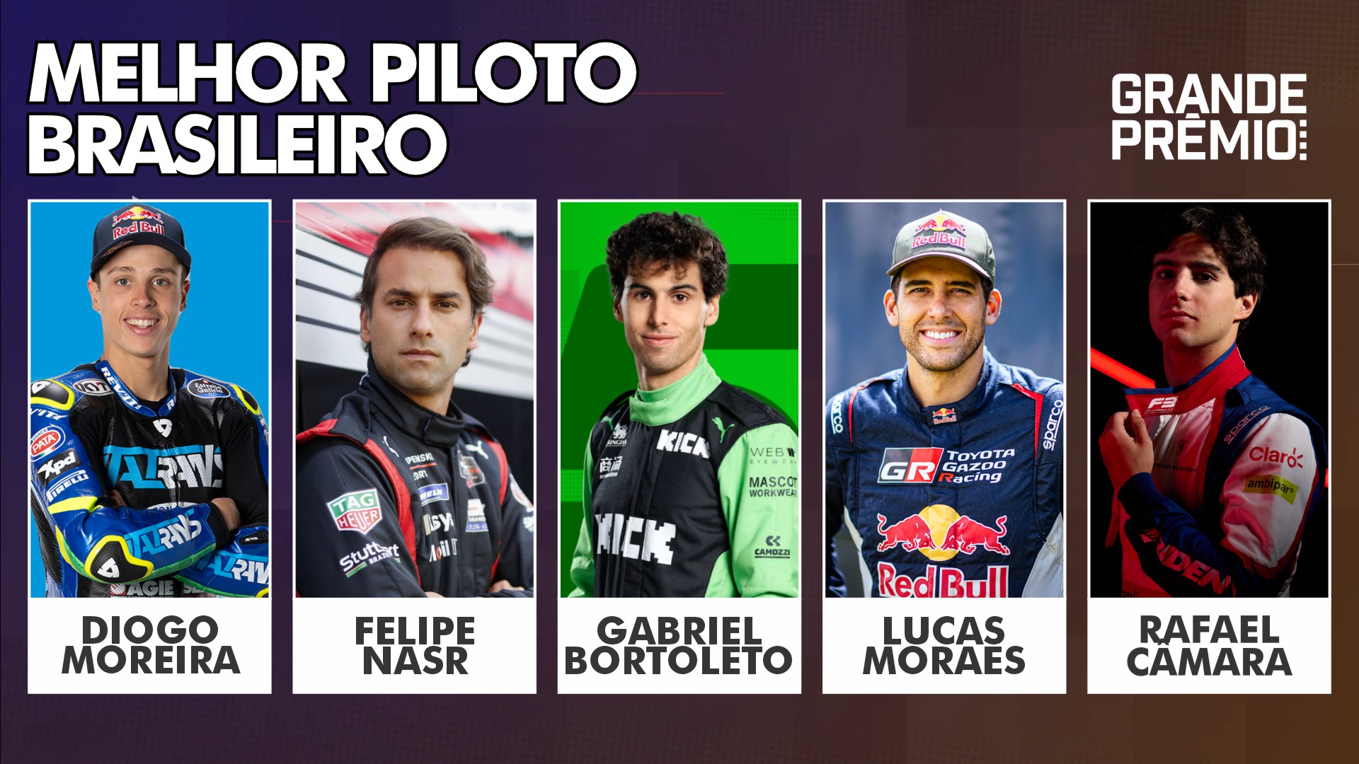 Melhores do Ano 2025: Moreira, Nasr, Bortoleto, Moraes ou Câmara: qual o melhor?