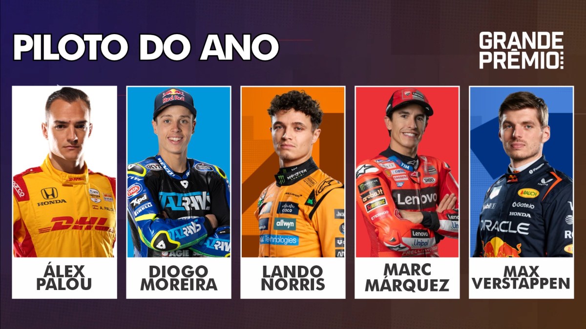 Melhores do Ano 2025: Palou, Moreira, Norris, Márquez ou Verstappen: qual o melhor?