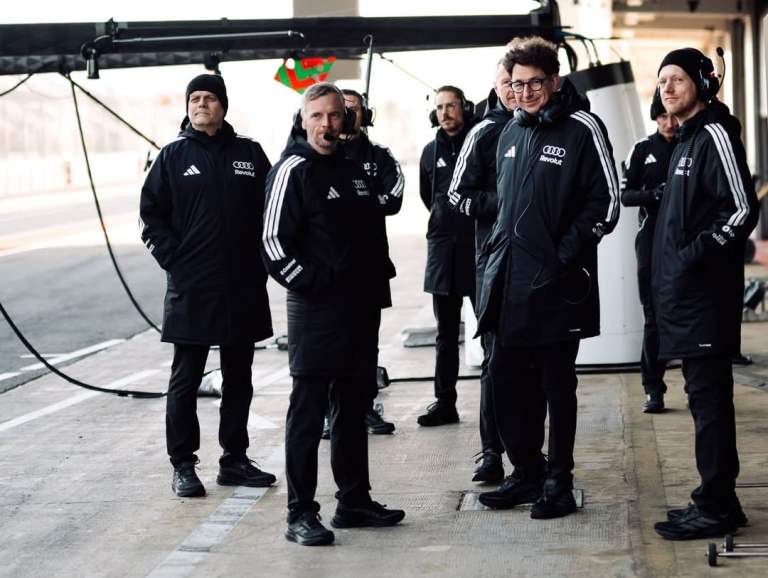 Equipe da Audi reunida (Foto: Audi)
