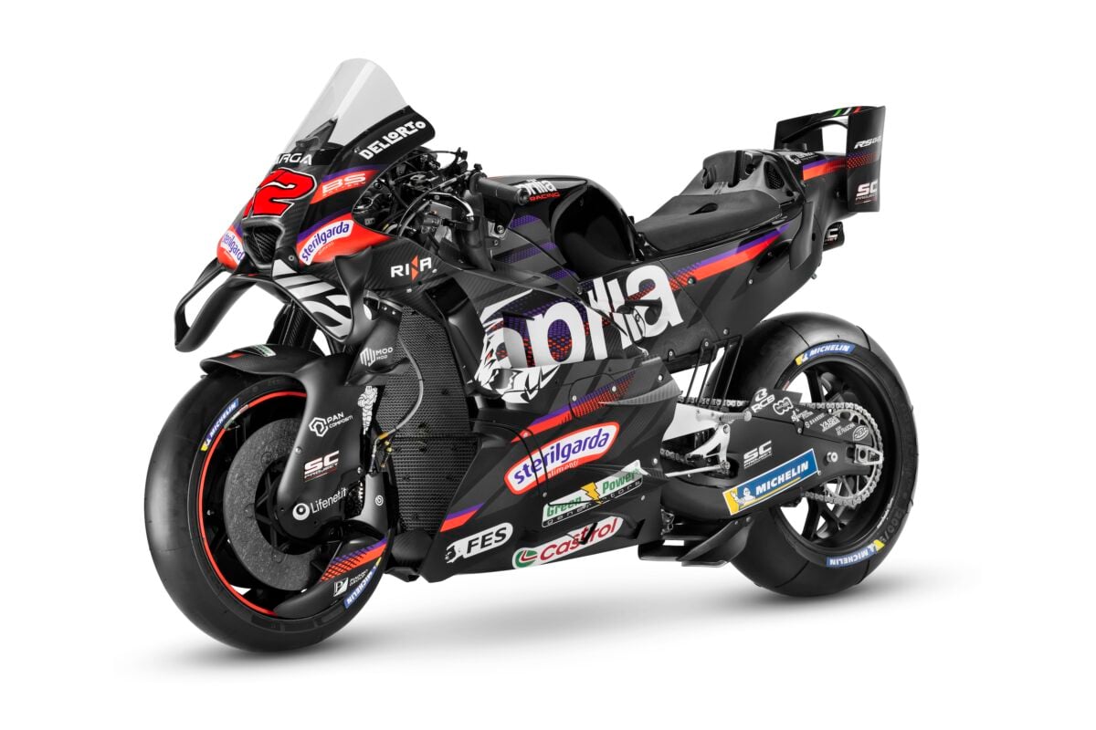 Aprilia presenta las motos que utilizarán Martín y Bezzecchi en MotoGP 2026