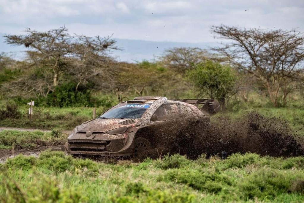 Katsuta lidera la segunda jornada del Rally Safari del WRC en Kenia