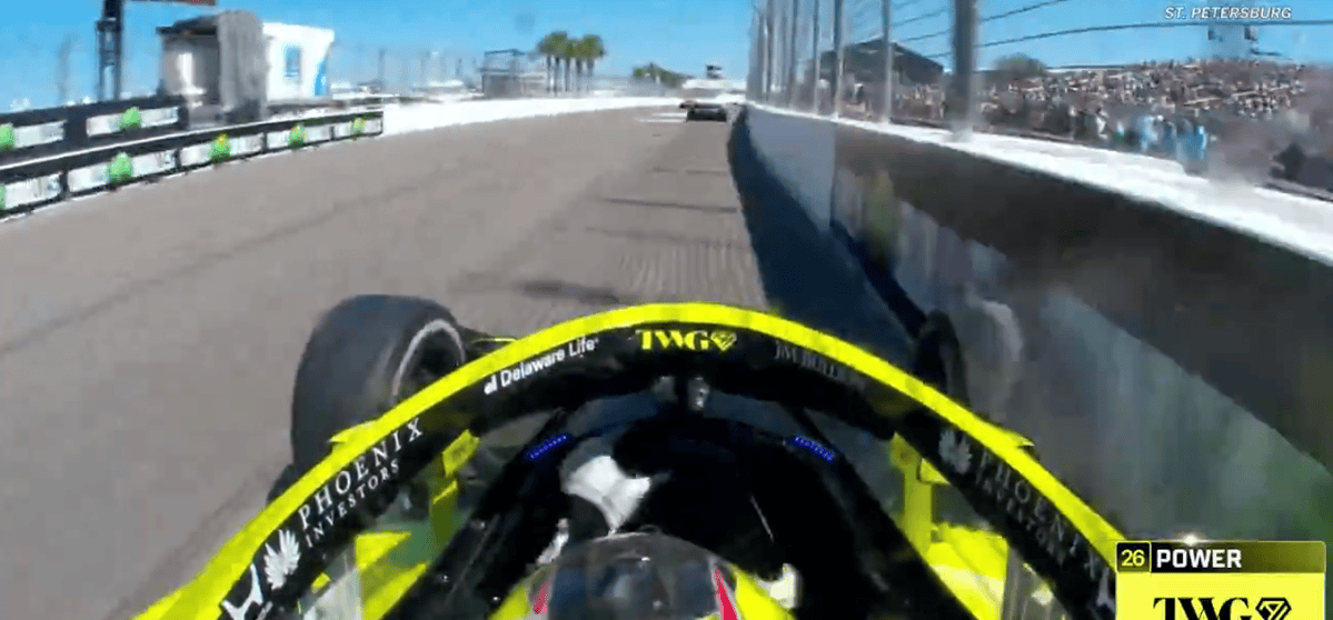 Power acerta muro e abandona em estreia pela Andretti no GP de St. Pete
