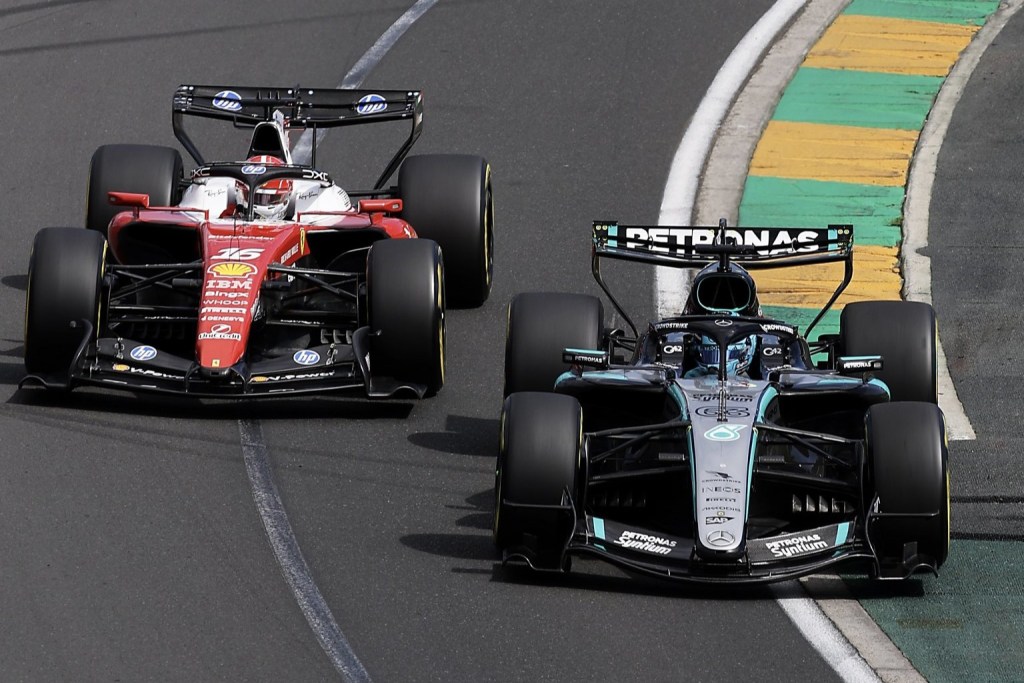 Russell domina en 1-2 de Mercedes en el GP de Australia; Colapinto es 14°
