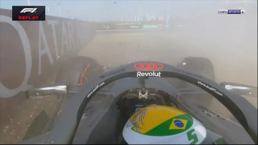 Bortoleto choca contra las protecciones en el final de la Q2 del GP de China