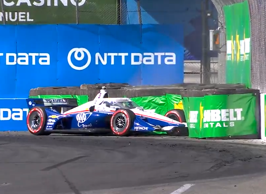 McLaughlin bate na curva 9 e causa bandeira vermelha no TL1 do GP de Long Beach da Indy