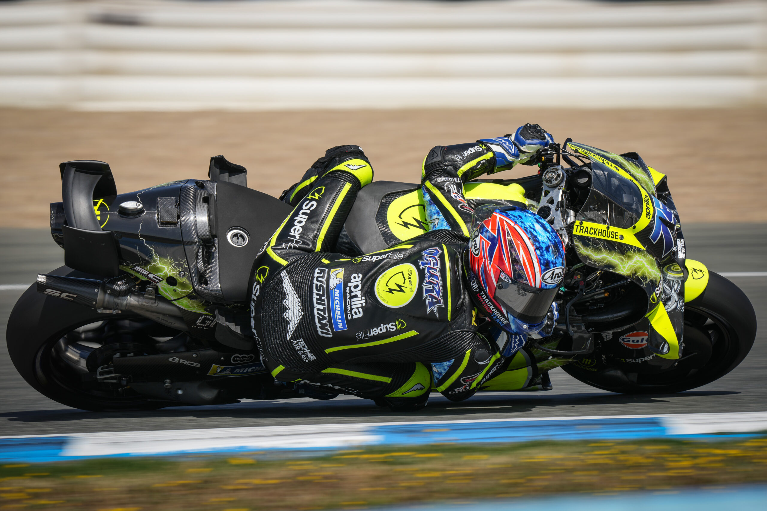 Ogura puxa 1-2 da Trackhouse no dia de testes da MotoGP na Espanha. Moreira é 13º