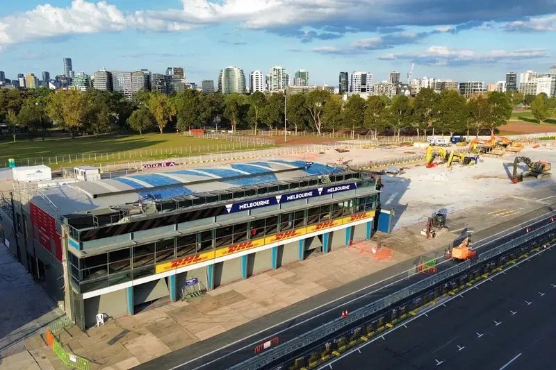 Melbourne prepara obras de remodelación en el pitlane para la F1 2027