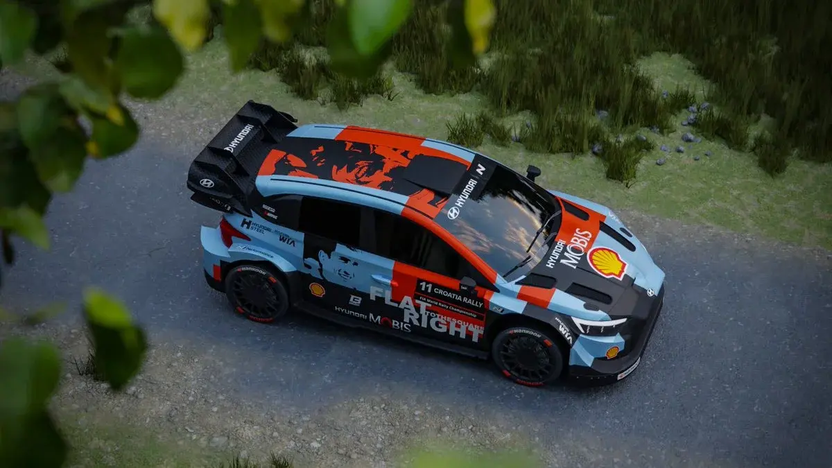 Hyundai rinde tributo y exhibe el rostro de Breen en su regreso al Rally de Croacia