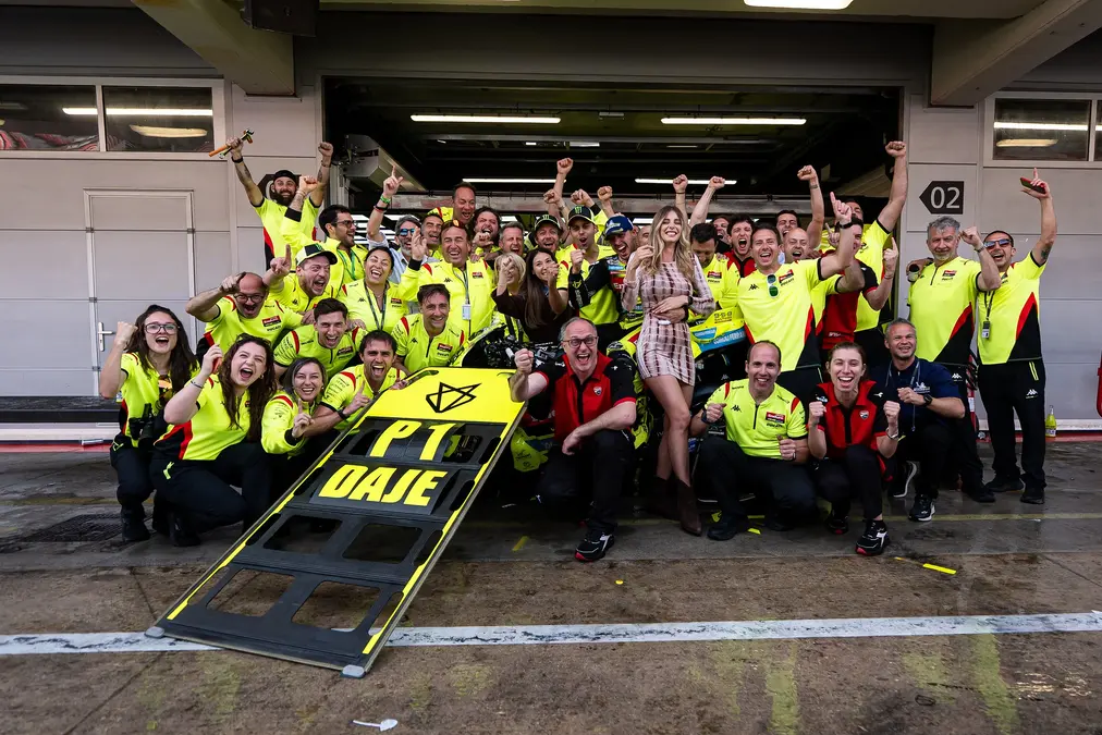 “¿Estás seguro?”: Rossi cuestiona la salida de Di Giannantonio de VR46 tras su victoria