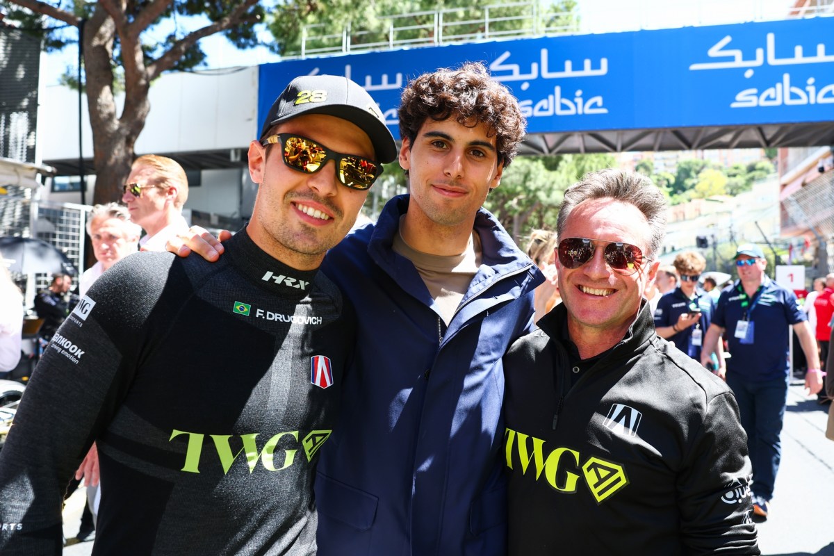 Felipe Drugovich, Gabriel Bortoleto e Roger Griffiths (Foto: Fórmula E)
