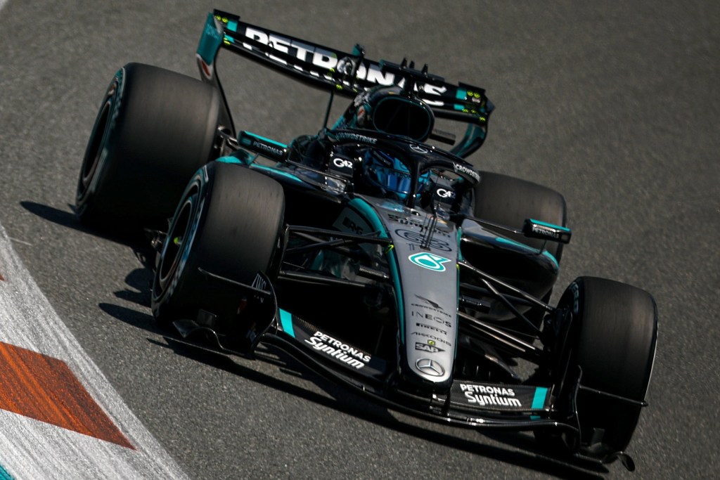 Russell se sorprende con el salto de Ferrari y McLaren en Miami