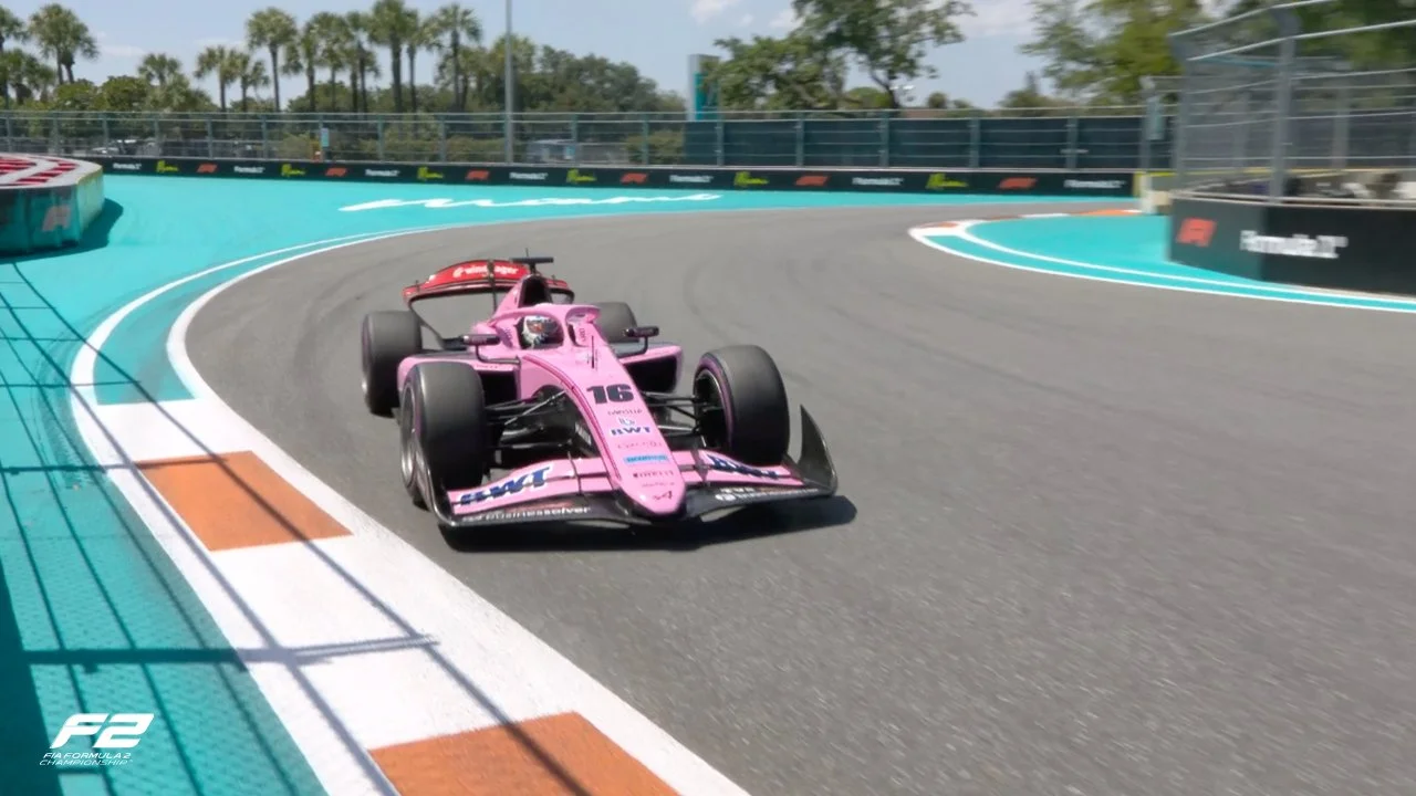 Maini sorprende y conquista la pole de la F2 en Miami; Varrone, 6°