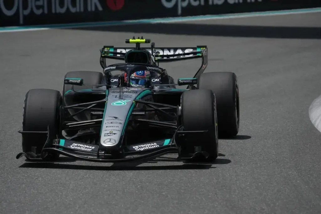 Mercedes señala un W17 “difícil de pilotar” en el GP de Miami