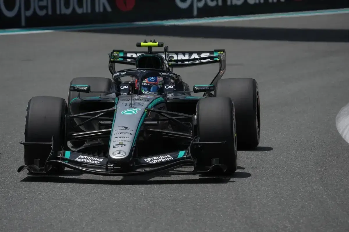 Mercedes señala un W17 “difícil de pilotar” en el GP de Miami