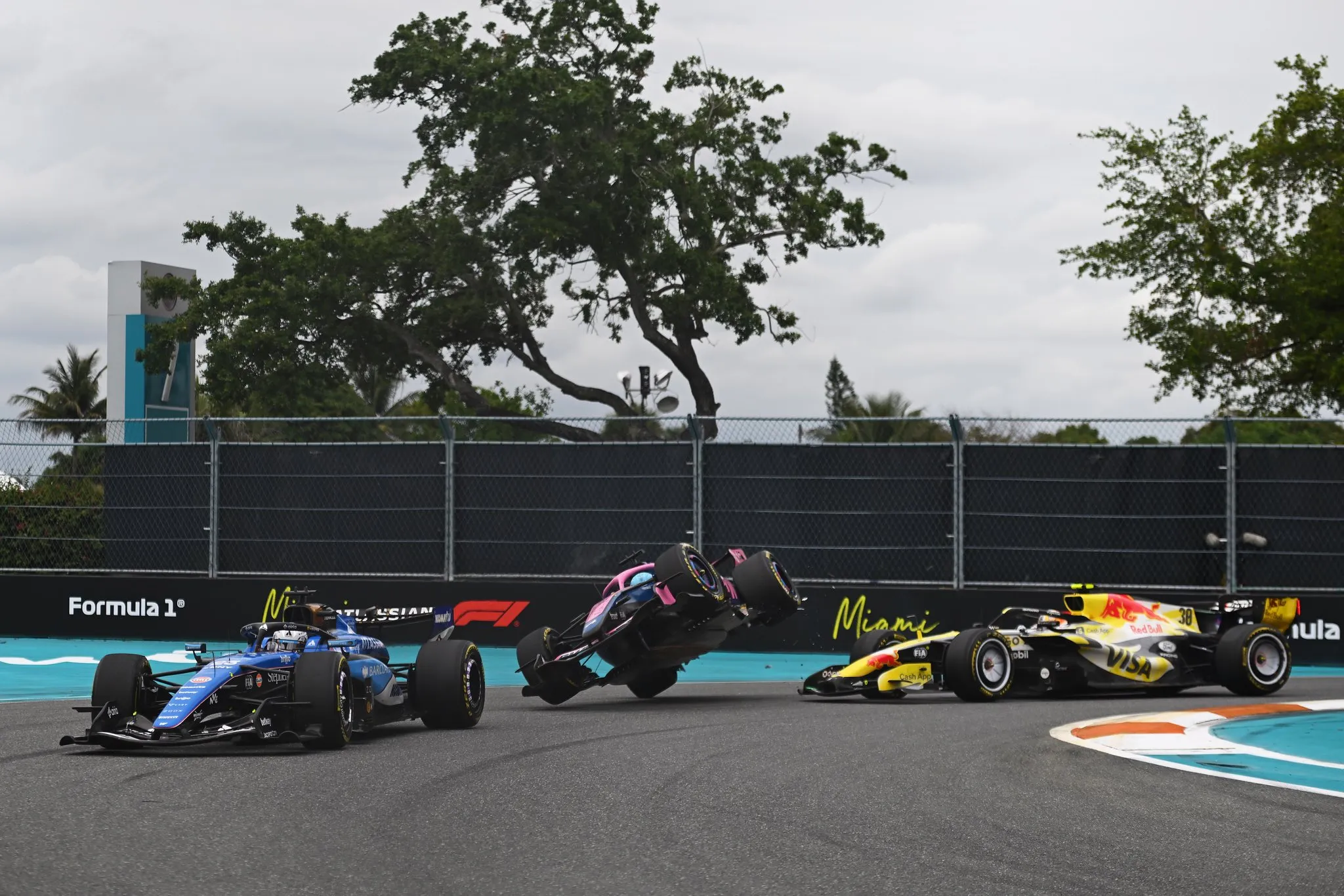Lawson explica el toque con Gasly en Miami: “No pude frenar”