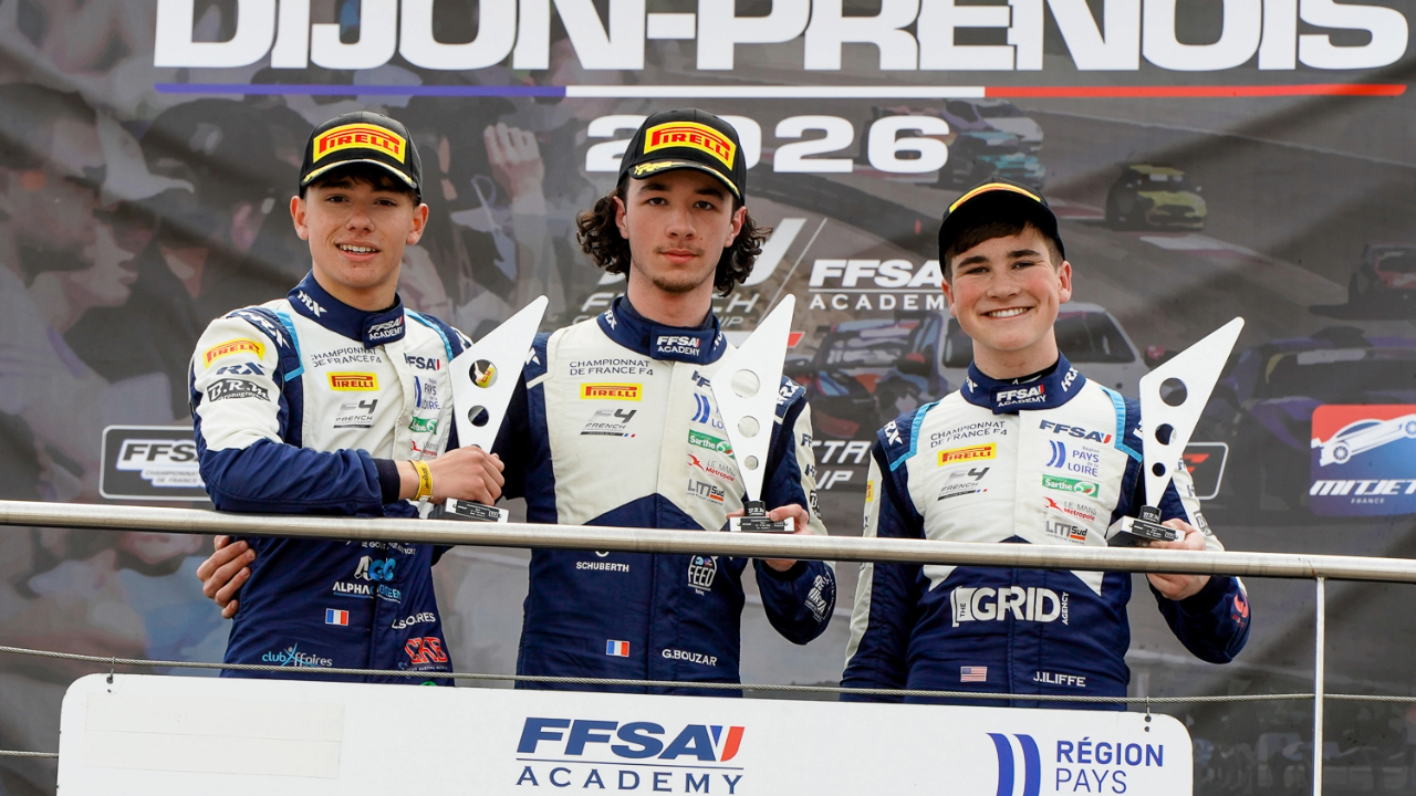 Bouzar vence duas vezes e Ramaekers leva uma na tripleta da F4 Francesa em Dijon
