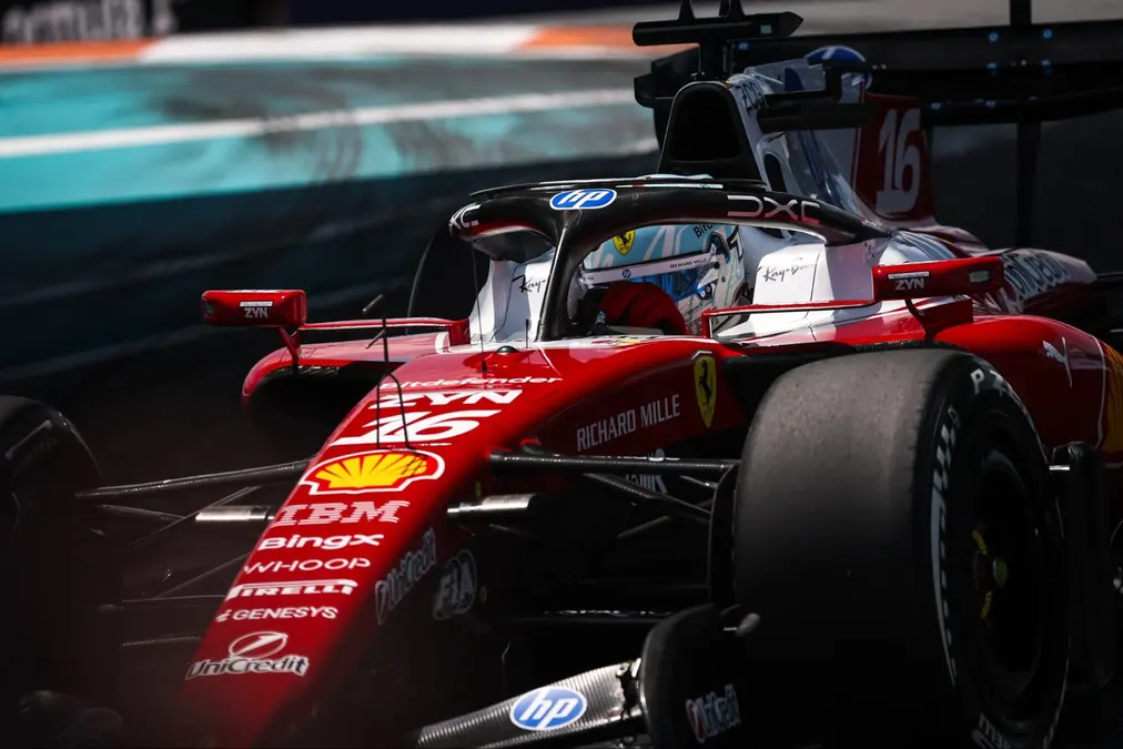 Leclerc mantiene la fé en Ferrari a pesar de las mejoras de rivales en Miami