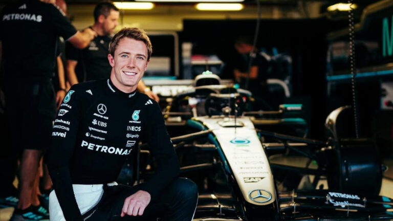 Mercedes comanda testes com pneus intermediários da Pirelli para 2027 em Magny-Cours