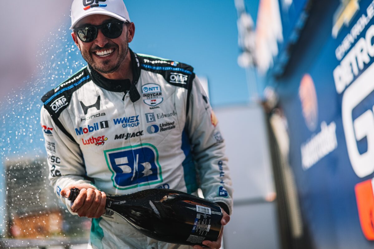 Rahal alfineta Simpson por toque e comemora pódio em Detroit: “Orgulho”