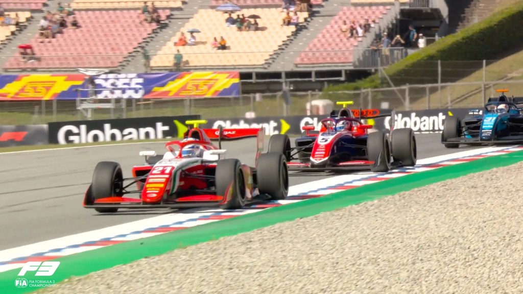 Wharton gana la carrera sprint de F3 en Barcelona; Colnaghi abandona