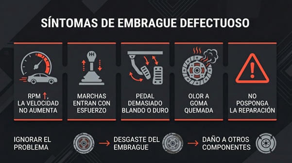 Qué pasa si se quema el embrague: claves para detectar los síntomas a tiempo