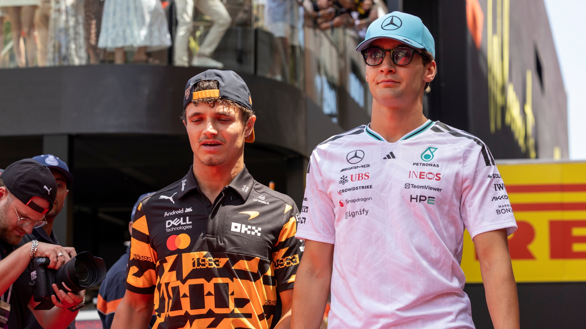 Norris 2025 x Russell 2026 após 8 corridas