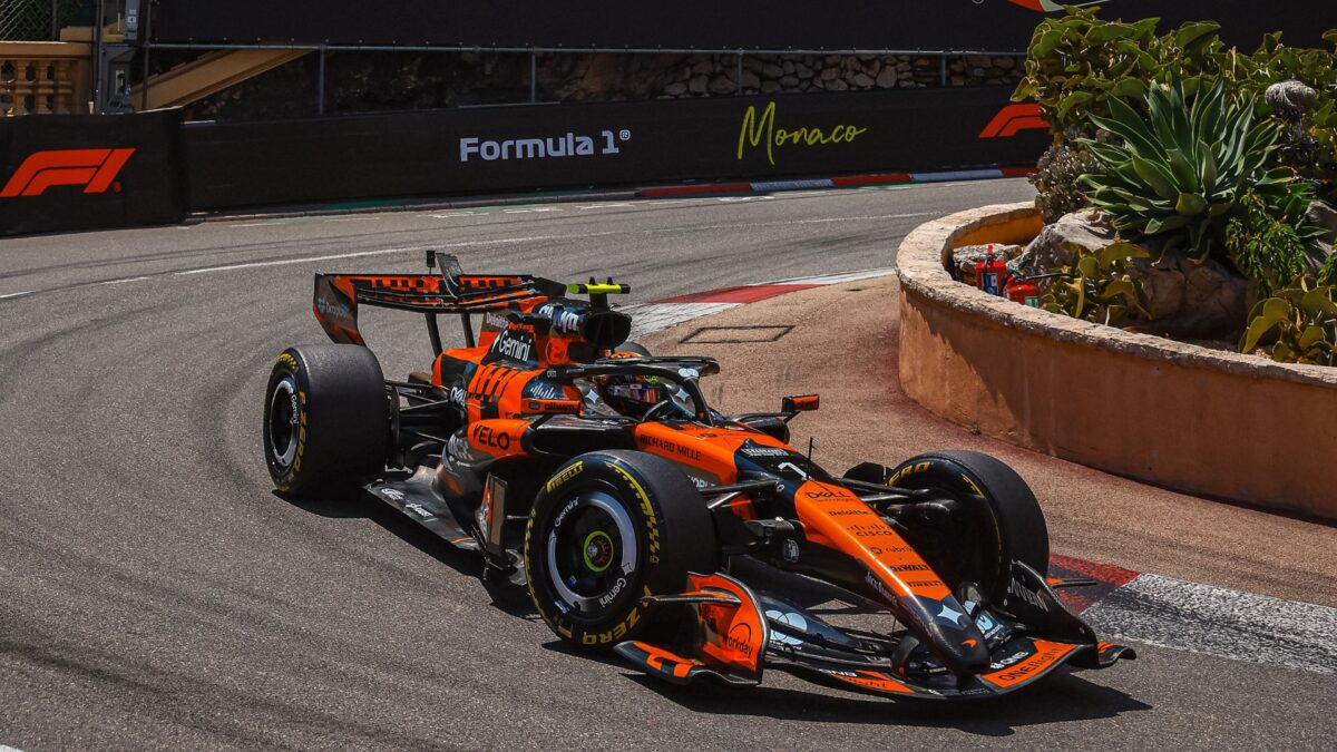 Norris vê McLaren apagar na Nouvelle e abandona TL2 do GP de Mônaco