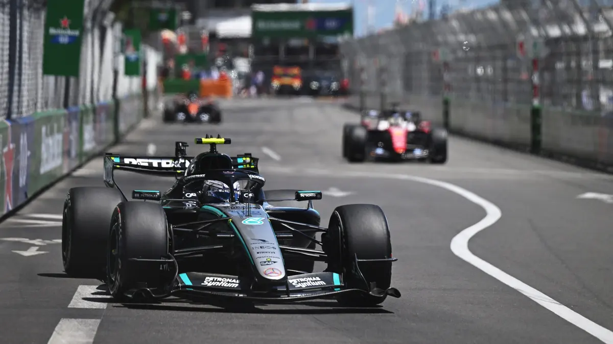 Antonelli se queja del W17 y reitera el favoritismo de Ferrari en Mónaco
