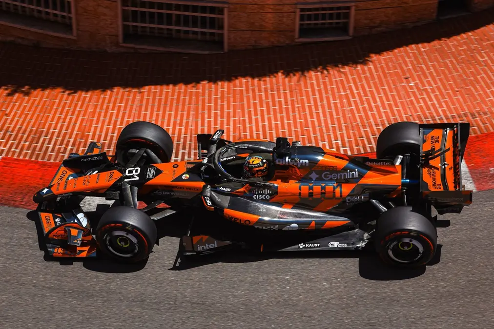 Piastri ve a McLaren muy por detrás de la punta tras la clasificación de Mónaco