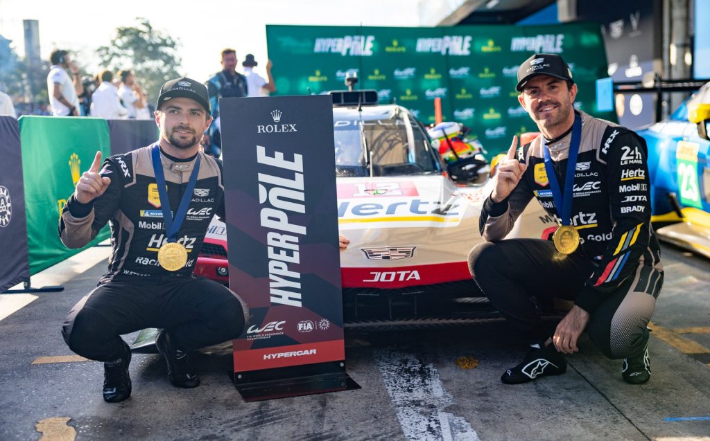 A pole-position na categoria Hipercarros é do Cadillac #12, com Will Stevens e Norman Nato