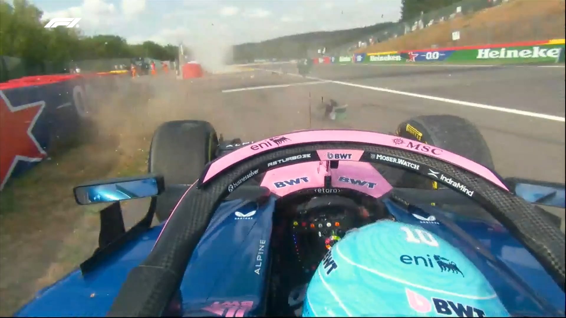Gasly bate forte e força paralisação no fim do TL2 em Spa-Francorchamps