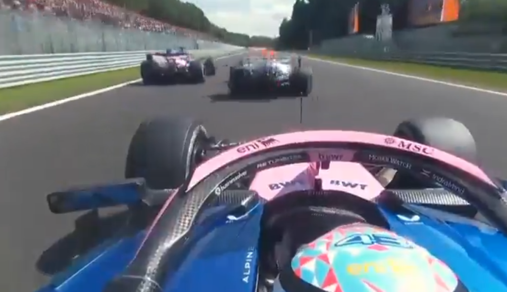 Colapinto adelanta a Lawson y Gasly en la recta de Kemmel en el GP de Bélgica