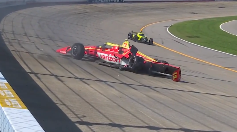 Malukas bate forte e interrompe treino livre 1 da Indy em Nashville