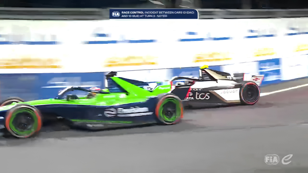 Buemi desliza em pista escorregadia e causa toque com Da Costa no TL1 em Tóquio