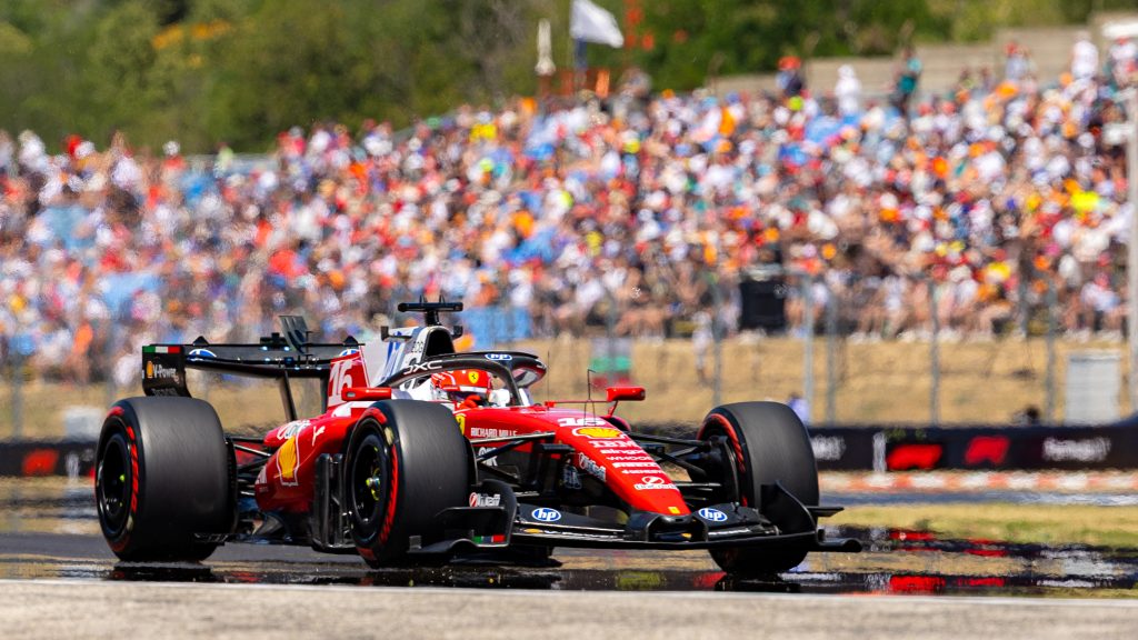 Leclerc diz que “maximizou resultado” com Ferrari na classificação da Hungria: “Fora do ideal”