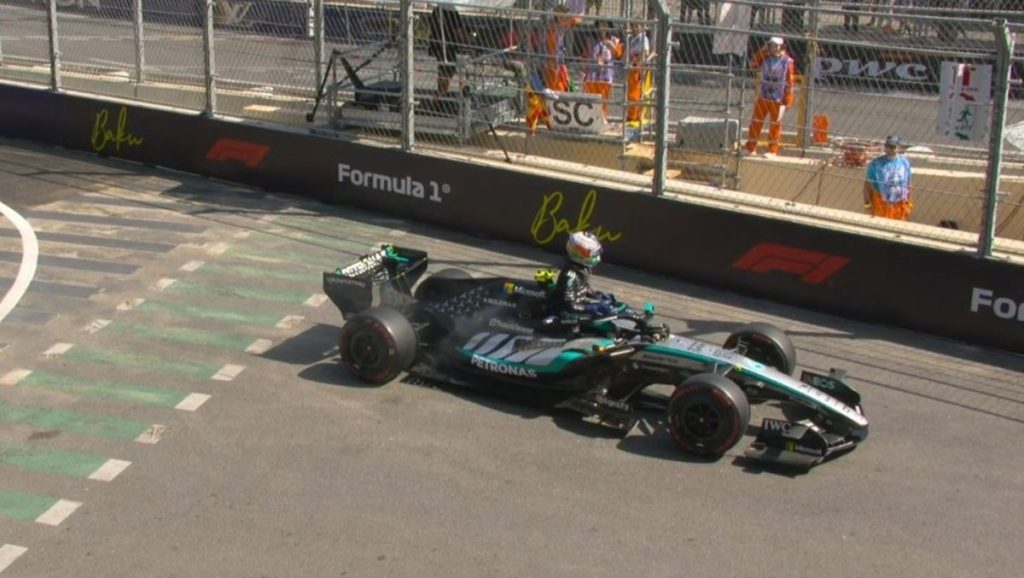 Antonelli sufre problema hidráulico y abandona la primera práctica del GP de Azerbaiyán