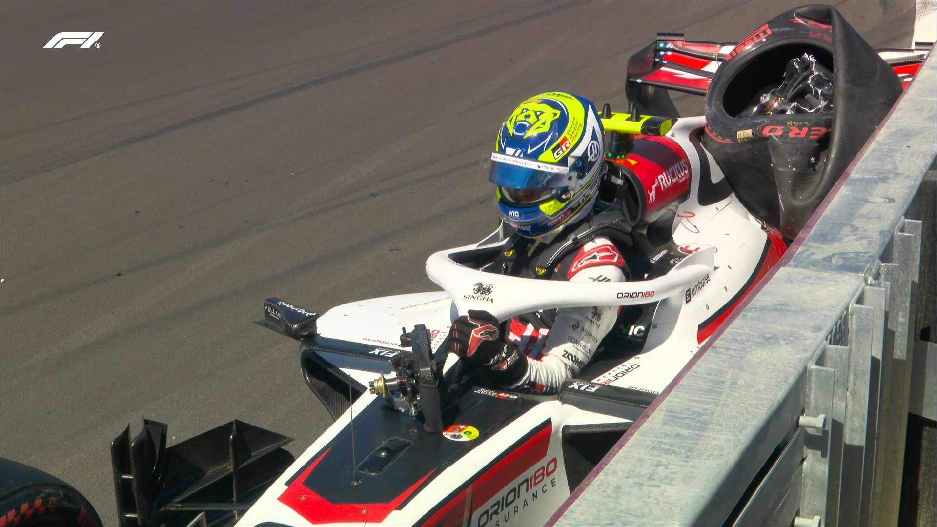 Haas rules Bearman out of Spanish GP qualifying after heavy FP3 crash
