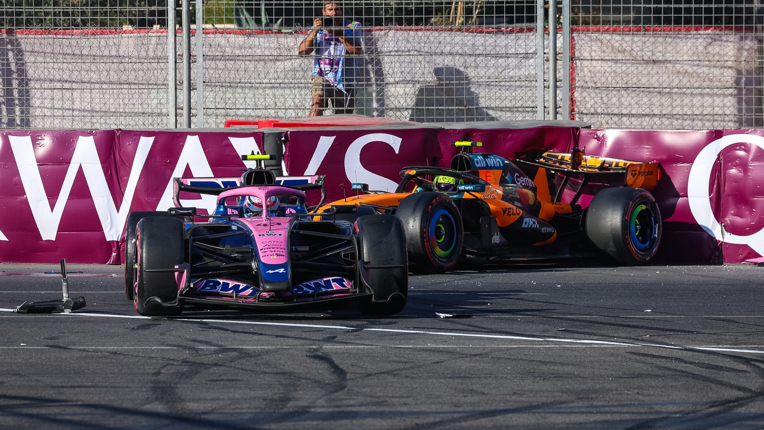 Alpine repudia insultos y abusos en línea tras el incidente entre Colapinto, Gasly y Norris en Azerbaiyán