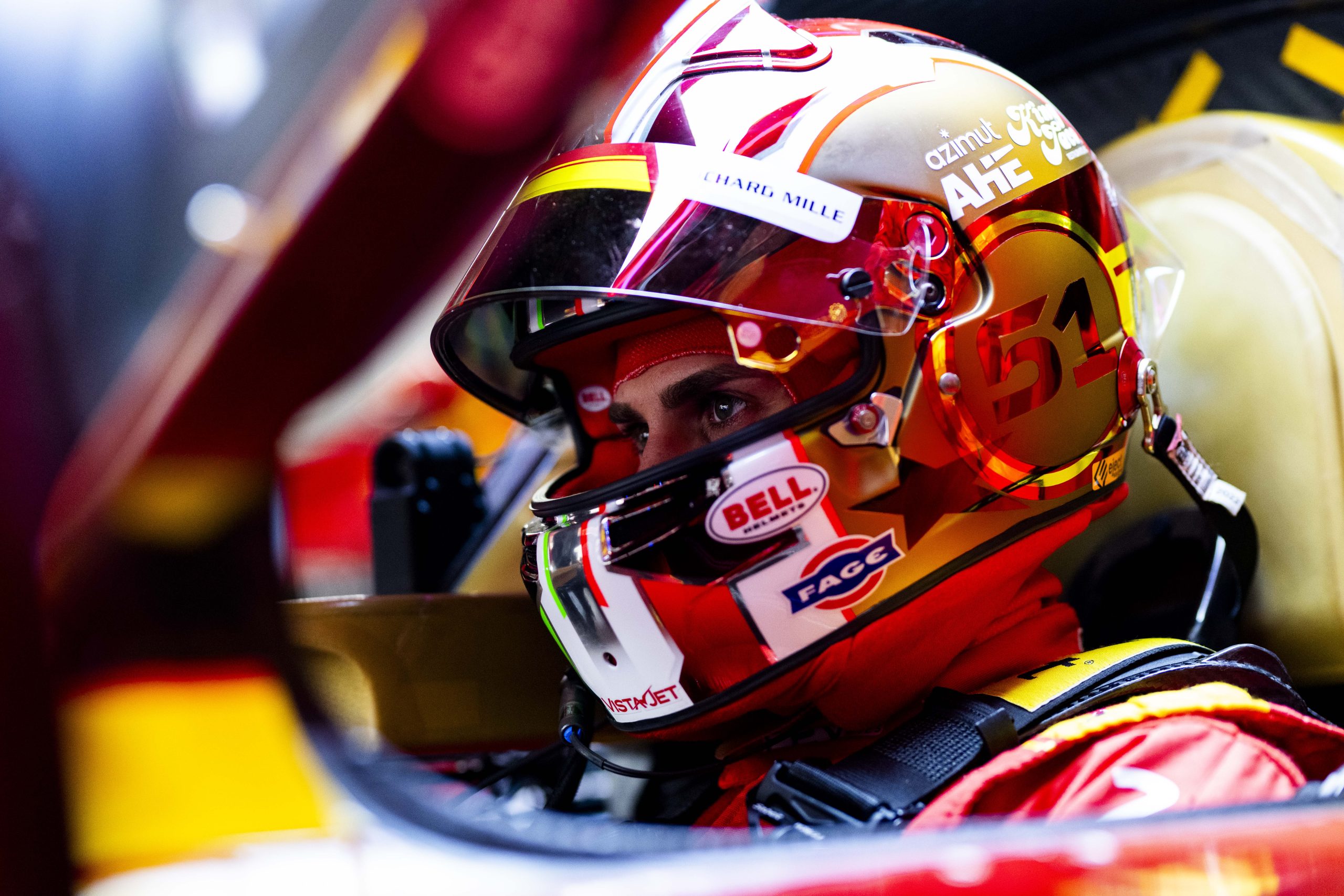 Giovinazzi comanda 1ª hora da Lone Star Le Mans com Ferrari #51. Barrichello é 4º na LMGT3