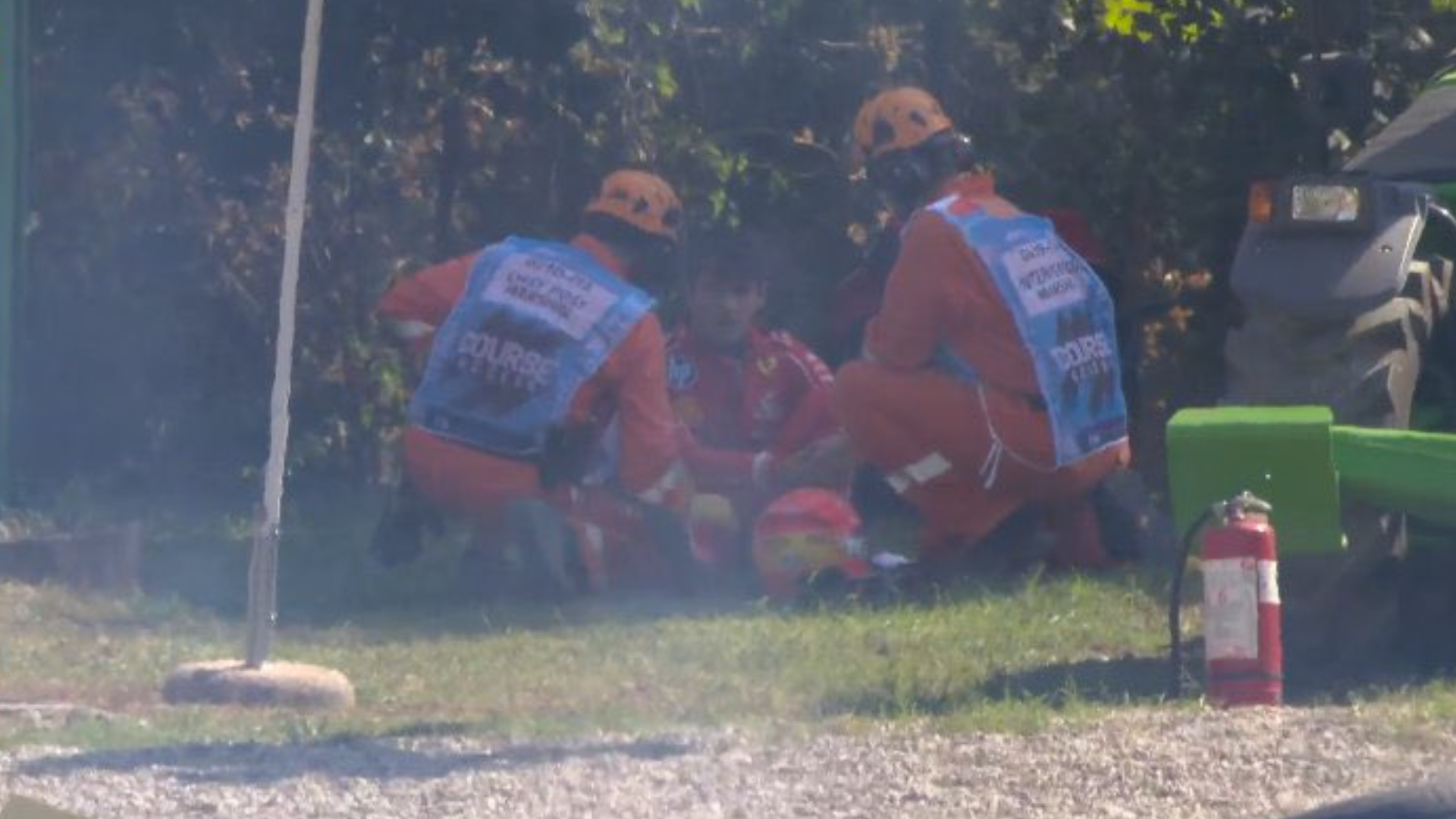 Leclerc vai ao centro médico após batida violenta a mais de 200 km/h no GP da Itália