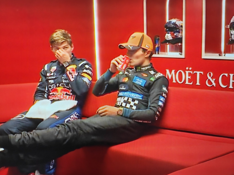 Norris toma Coca-Cola após GP da Espanha, recebe advertência e rebate: “Posso beber o que quiser”
