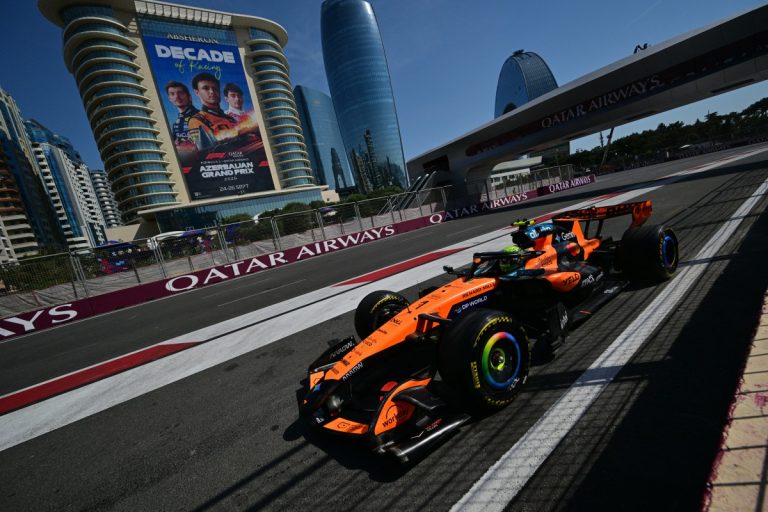 Norris ve a McLaren “muy atrás” en el GP de Azerbaiyán y lo define como: “Una puñalada en el corazón”