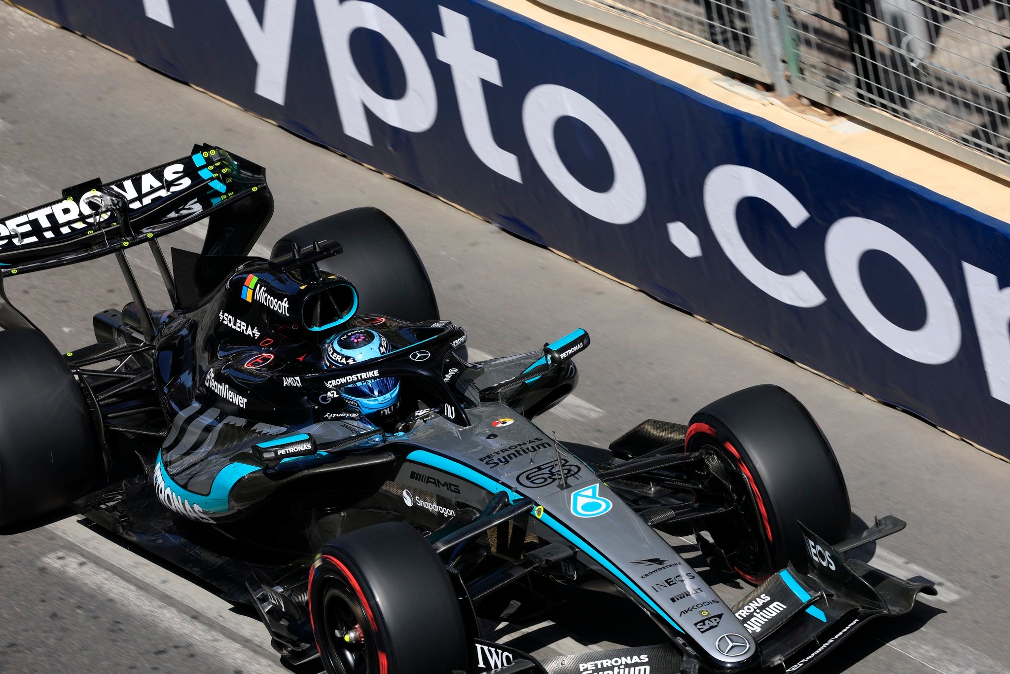 Russell conquista la pole position del GP de Azerbaiyán; Colapinto es 10° y Antonelli 16°