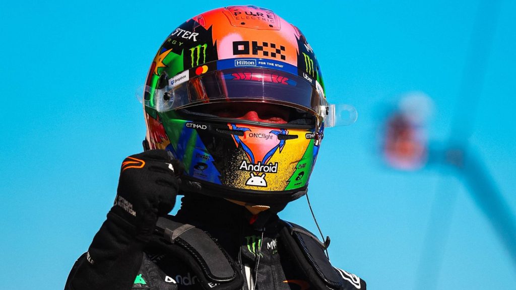Norris choca Mercedes e bota McLaren na pole do GP da Espanha. Bortoleto é 12º