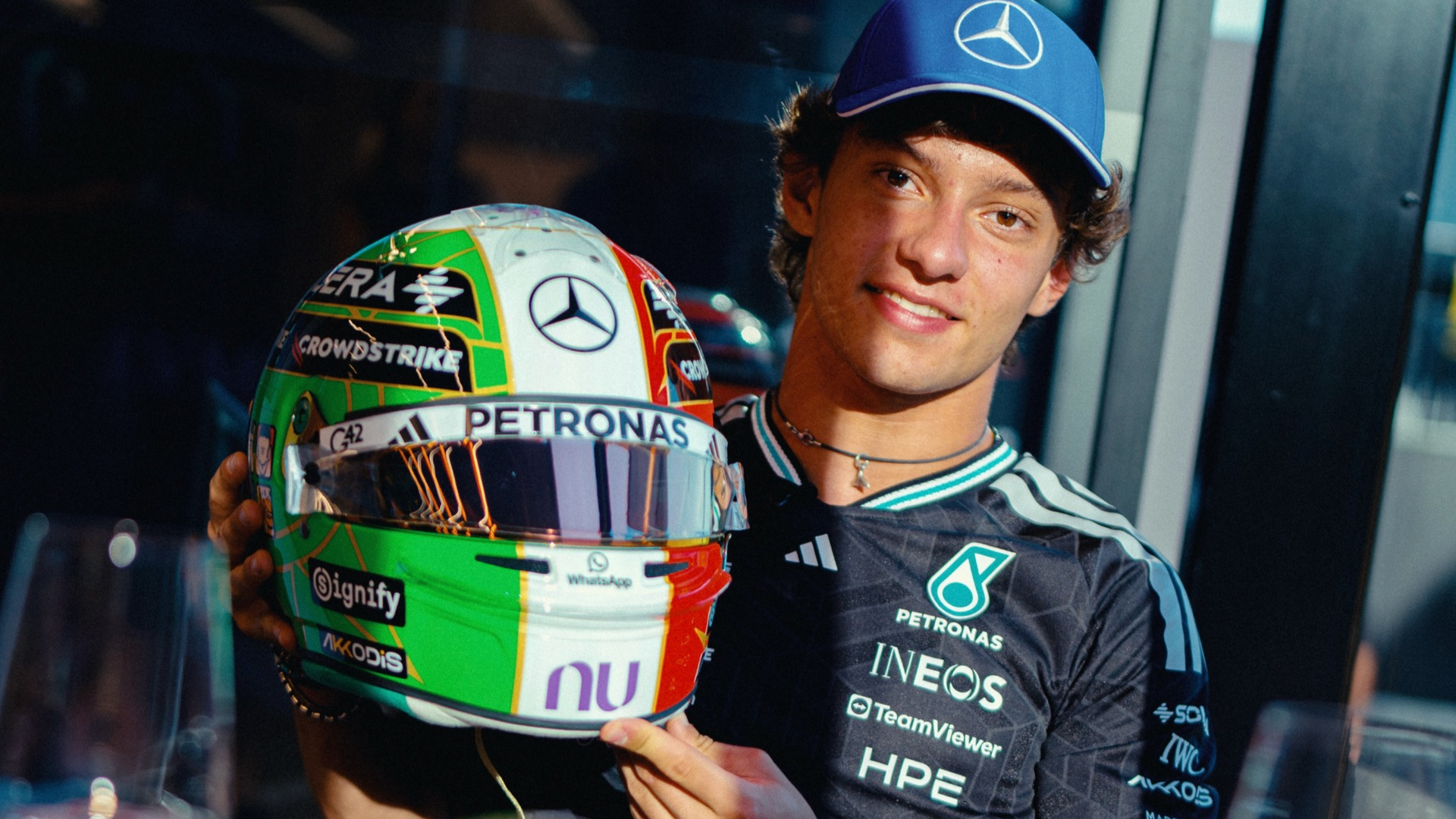 Antonelli se inspira em Rossi e apresenta capacete especial para GP da Itália de F1