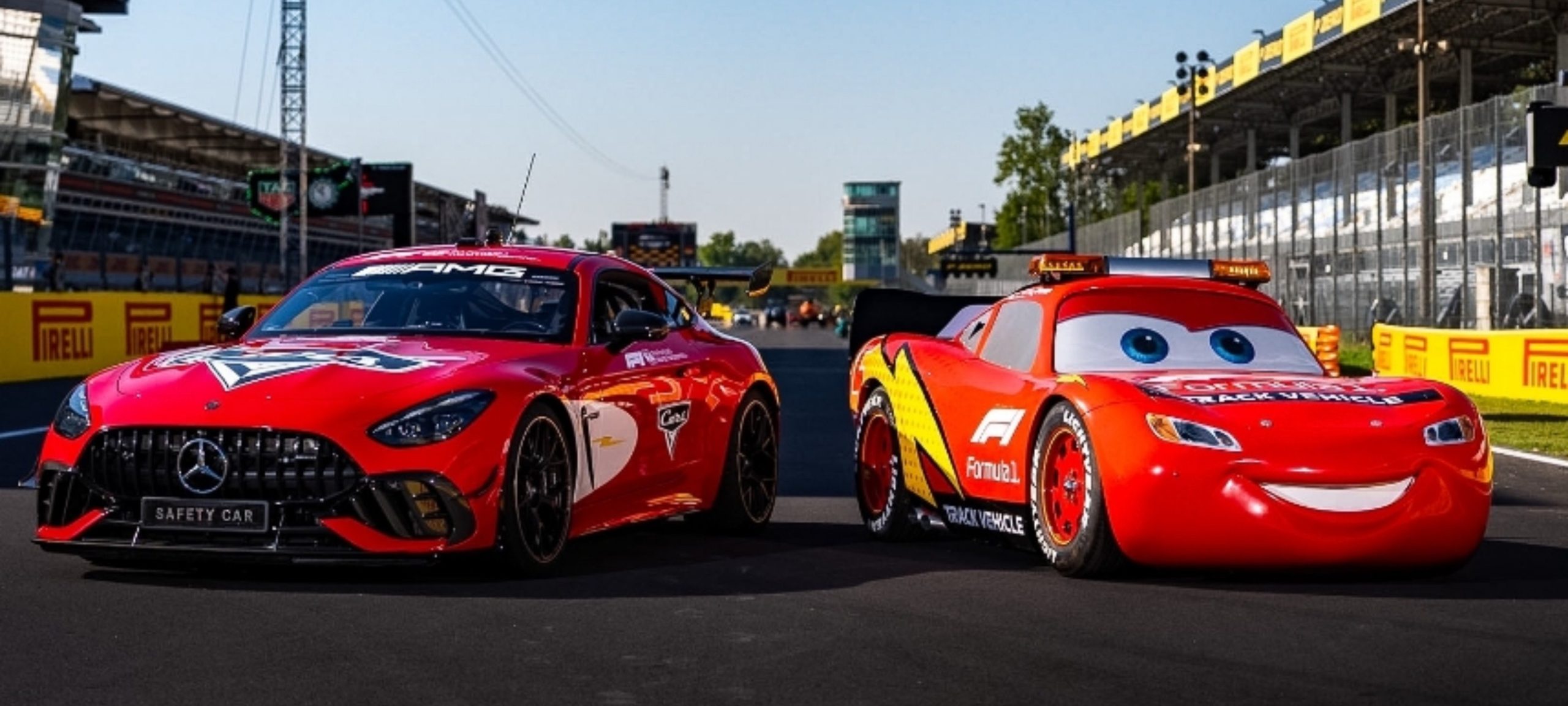 F1 leva Relâmpago McQueen a Monza em celebração aos 20 anos da franquia “Carros”