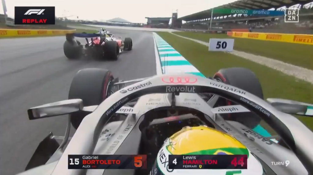 “O que caralhos ele está fazendo?”: Bortoleto se irrita com fechada de Hamilton no TL2 em Sepang