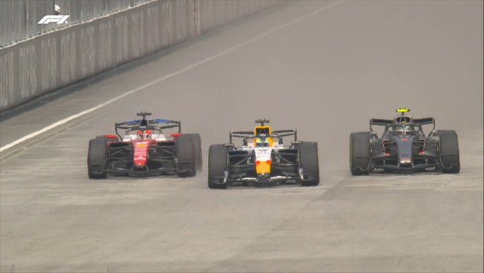 Bortoleto protagoniza three-wide com Lindblad e Leclerc durante treino livre 2 no Bahrein