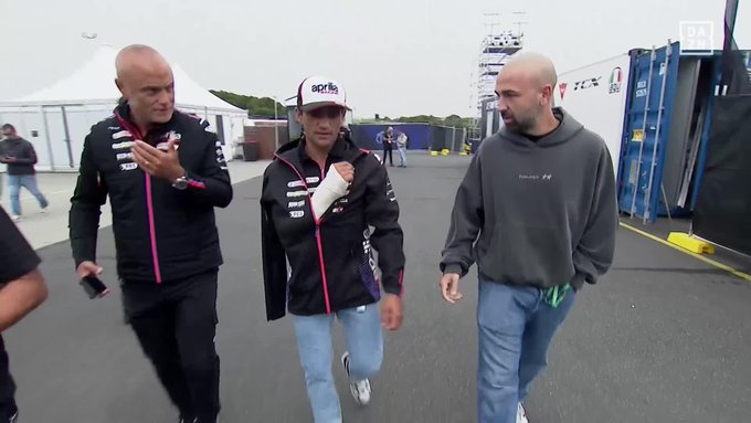 Martín fratura punho em queda na sprint e está fora do GP da Austrália de MotoGP